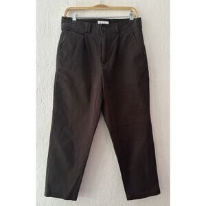 I Love Ugly Pants Mens Small Chino Short Inseam Crop Preppy Cotton Brown